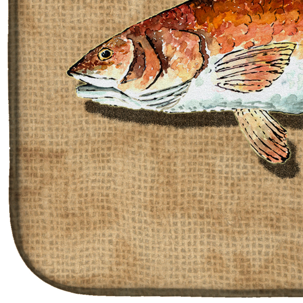 Red Fish Dish Drying Mat 8807DDM  the-store.com.