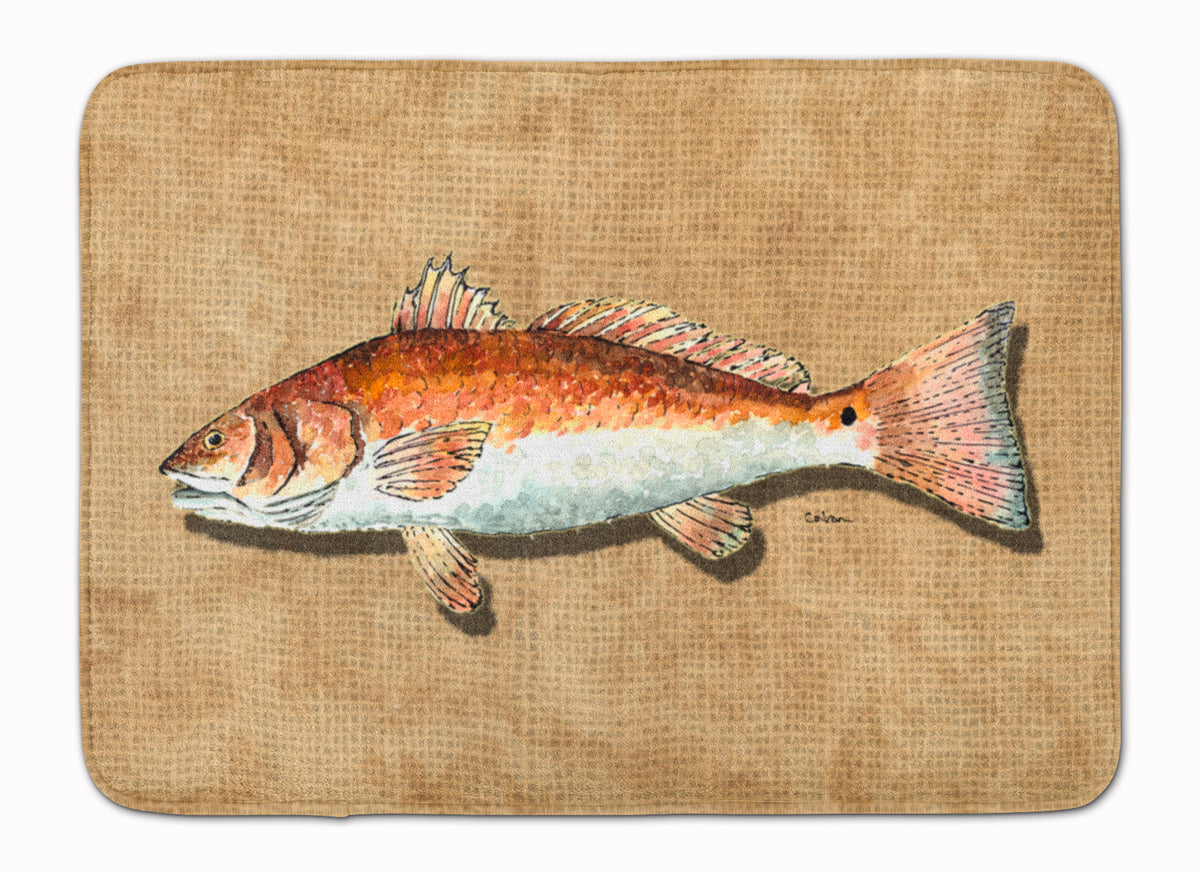 Red Fish Machine Washable Memory Foam Mat 8807RUG - the-store.com