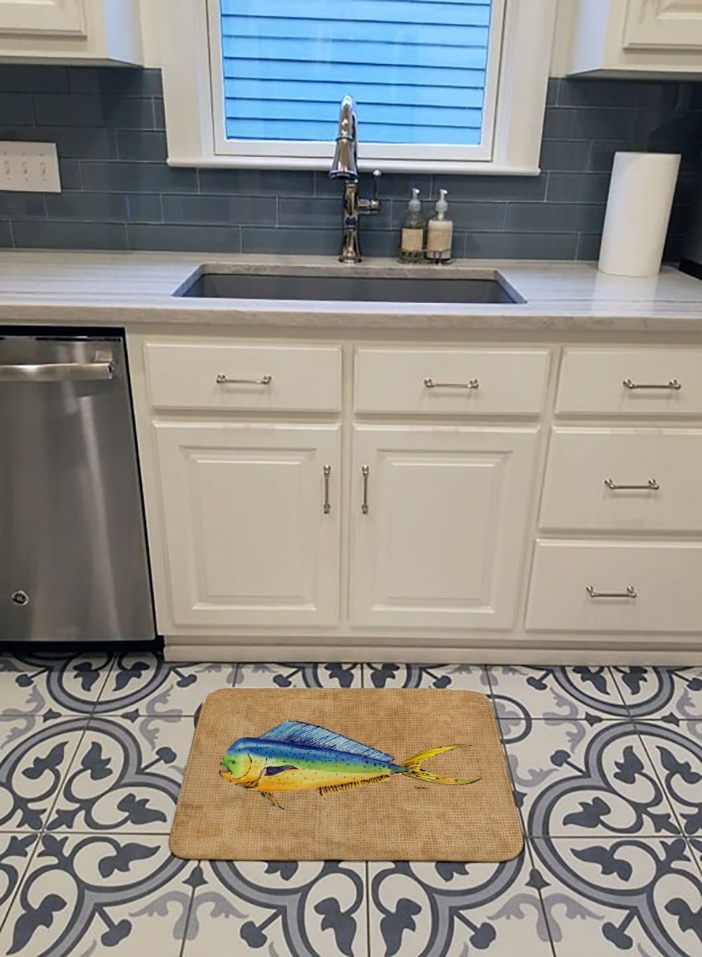 Dolphin Mahi Mahi Machine Washable Memory Foam Mat 8810RUG - the-store.com