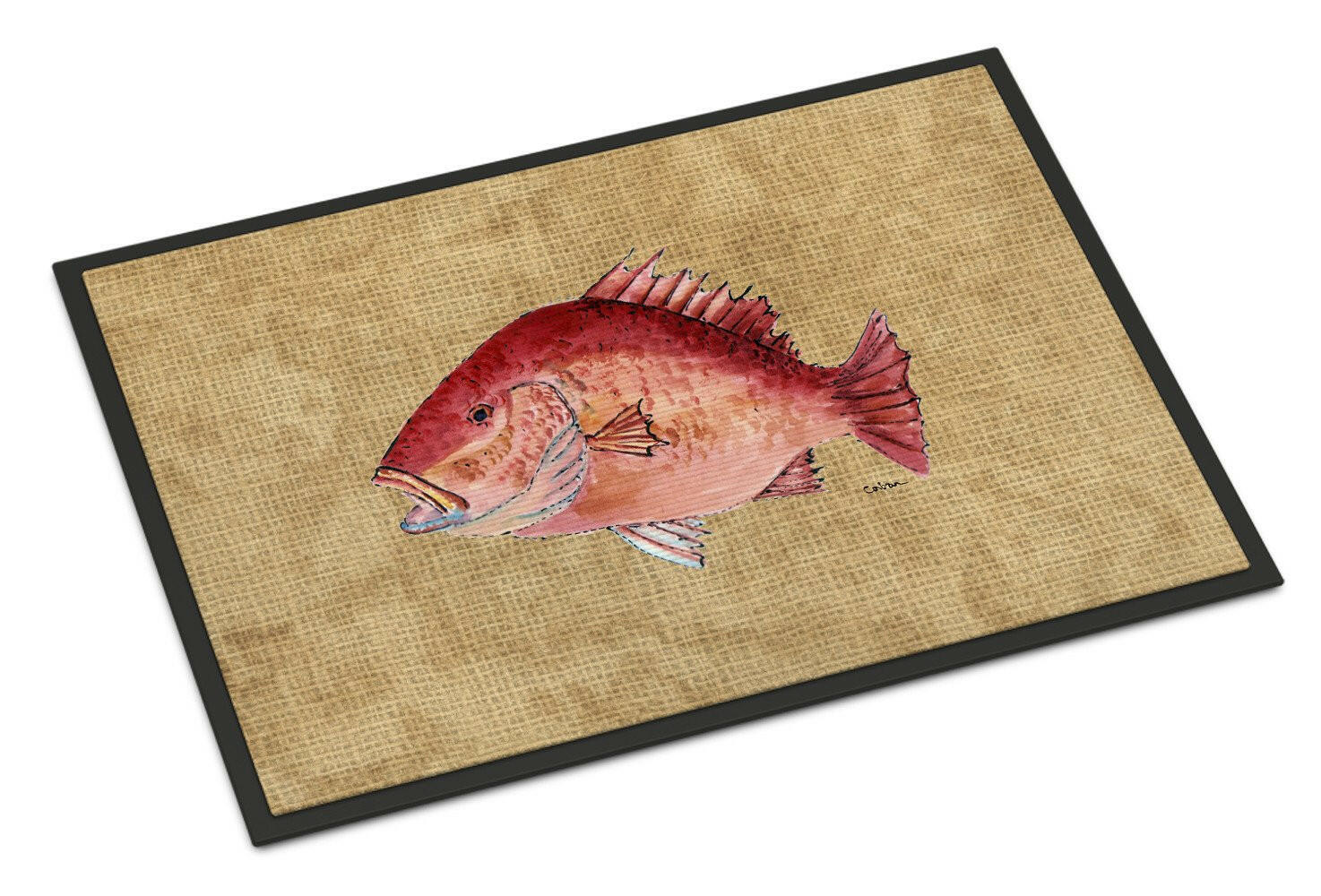 Strawberry Snapper Indoor or Outdoor Mat 18x27 - the-store.com