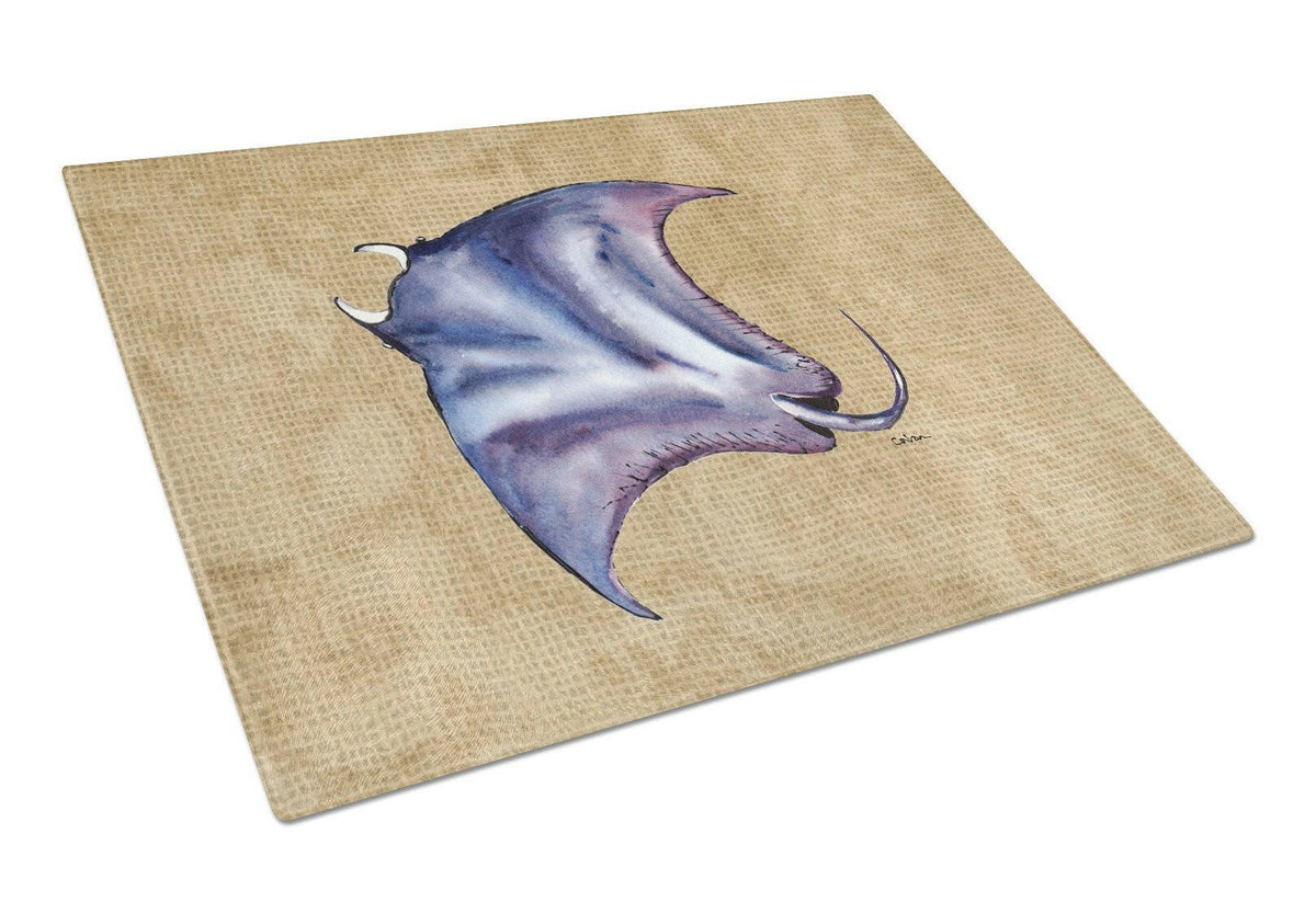 Stingray Glass Cutting Board Large by Caroline&#39;s Treasures