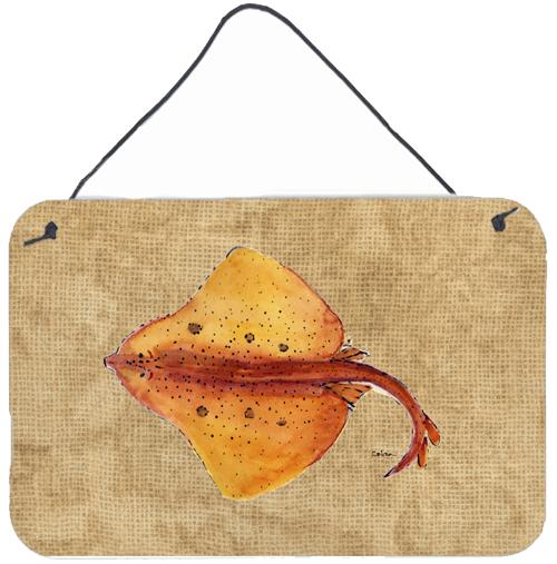 Blonde Ray Stingray Aluminium Metal Wall or Door Hanging Prints by Caroline&#39;s Treasures