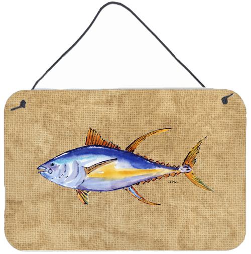 Tuna Fish Aluminium Metal Wall or Door Hanging Prints by Caroline&#39;s Treasures