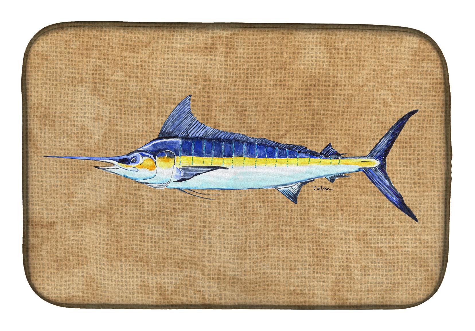 Blue Marlin Dish Drying Mat 8818DDM  the-store.com.