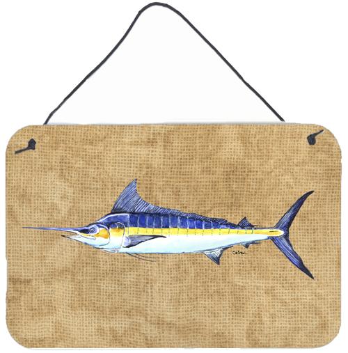 Blue Marlin Aluminium Metal Wall or Door Hanging Prints by Caroline&#39;s Treasures