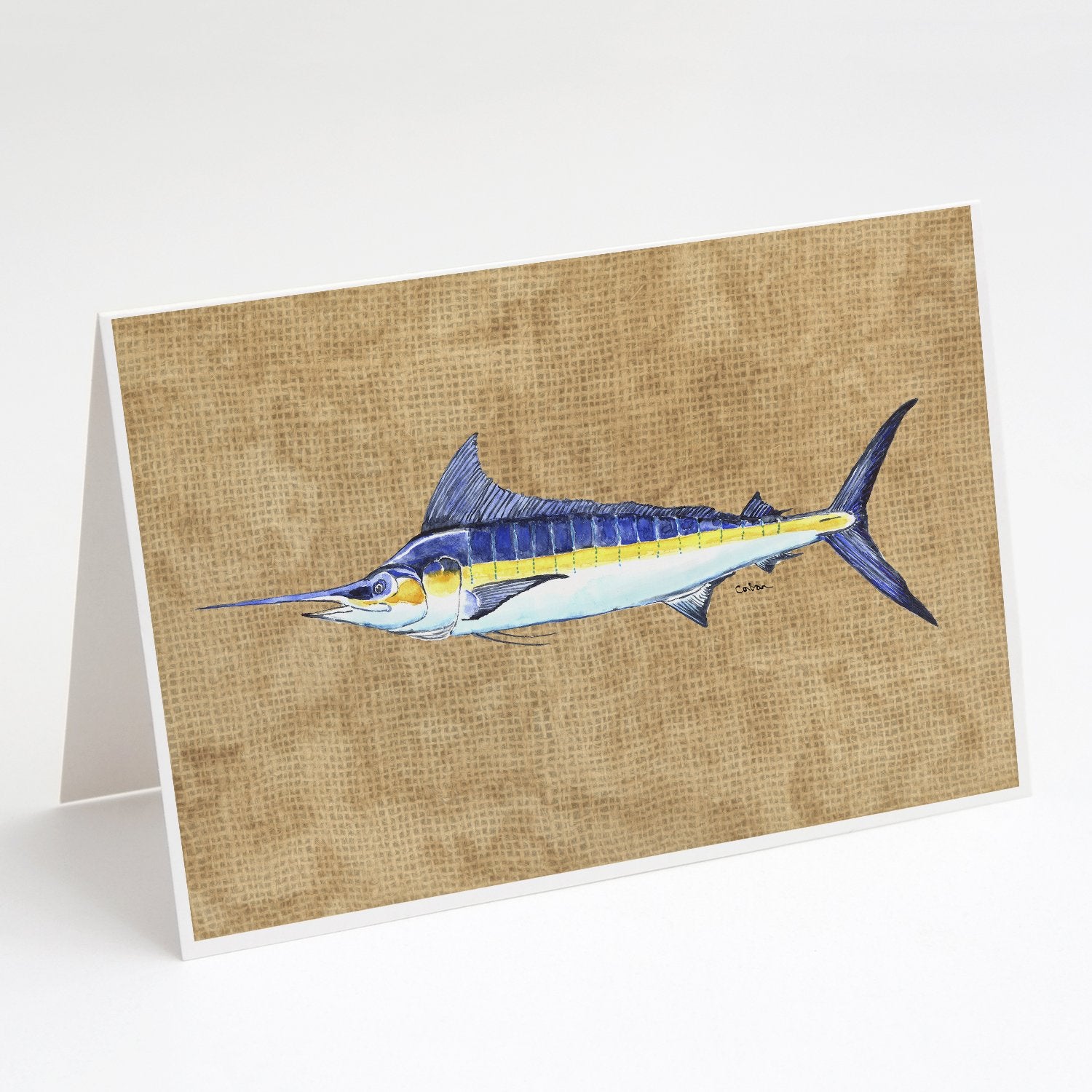 Buy this Blue Marlin Greeting Cards and Envelopes Pack of 8