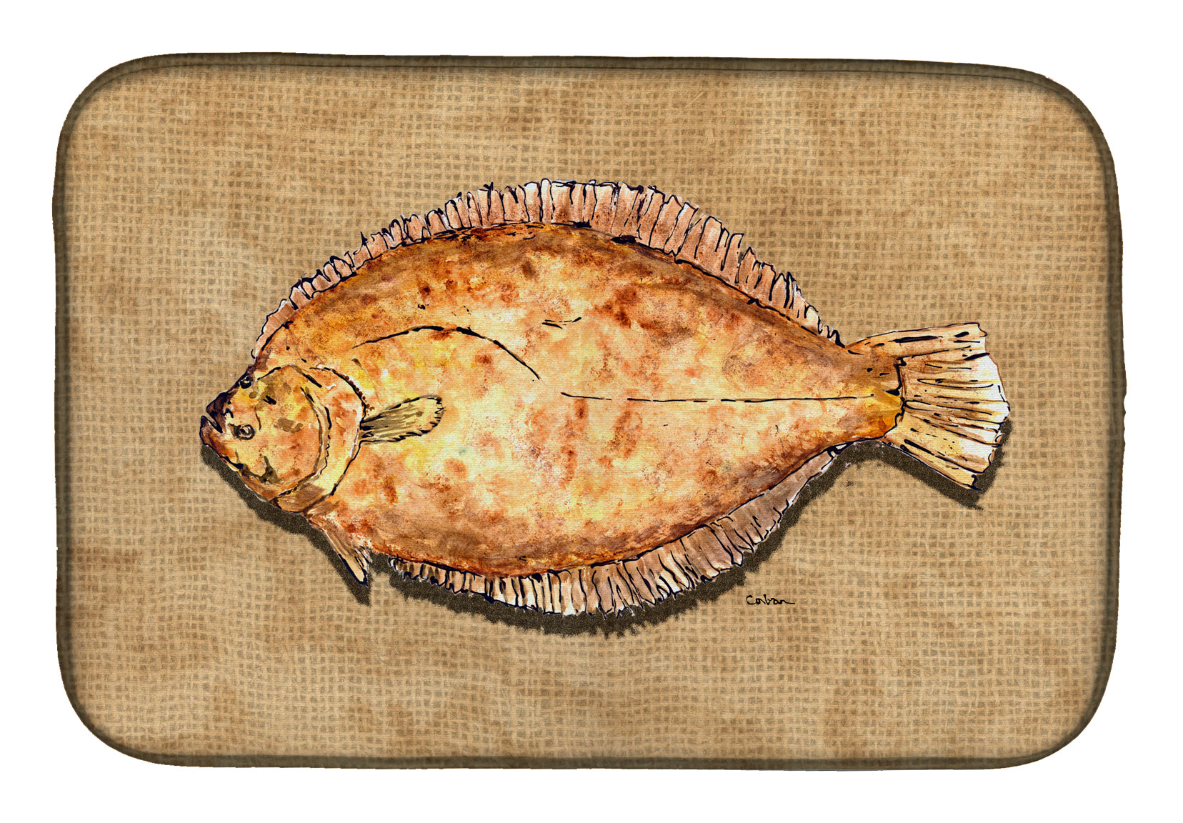 Flounder Dish Drying Mat 8821DDM  the-store.com.