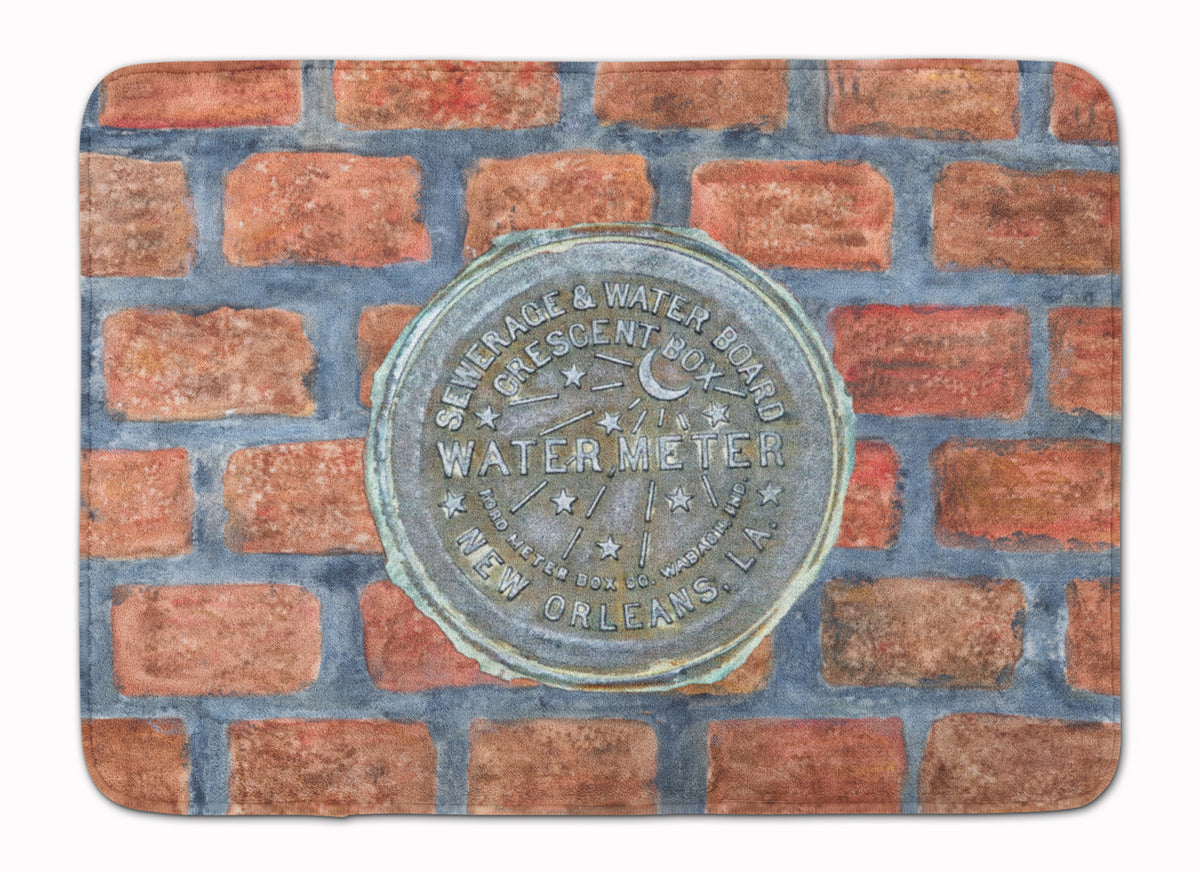 New Orleans Watermeter on Bricks Machine Washable Memory Foam Mat 8829RUG - the-store.com