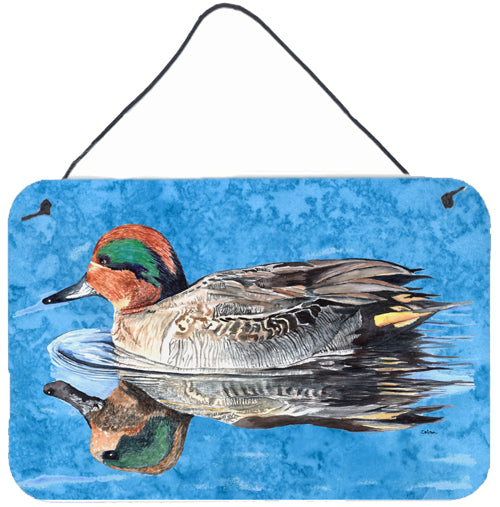 Teal Duck Aluminium Metal Wall or Door Hanging Prints by Caroline's Treasures