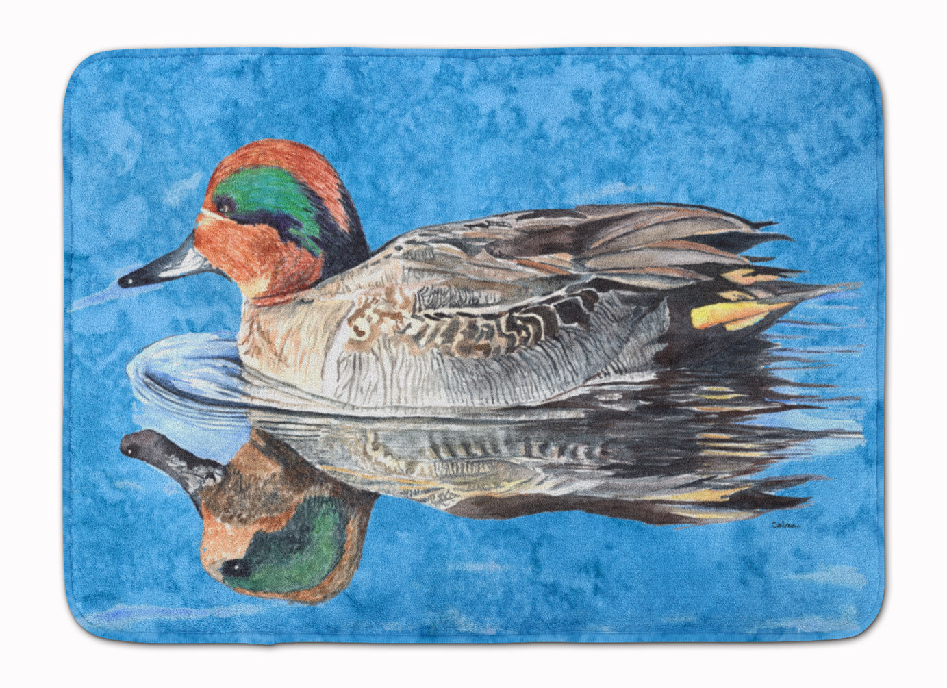 Teal Duck Machine Washable Memory Foam Mat 8830RUG - the-store.com