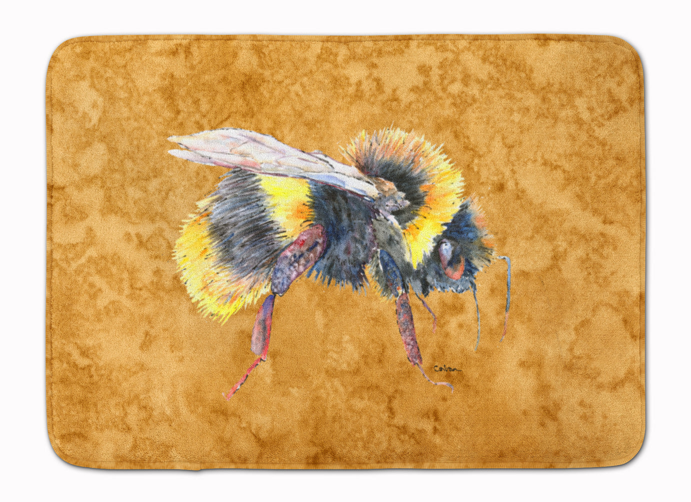 Bee on Gold Machine Washable Memory Foam Mat 8850RUG - the-store.com