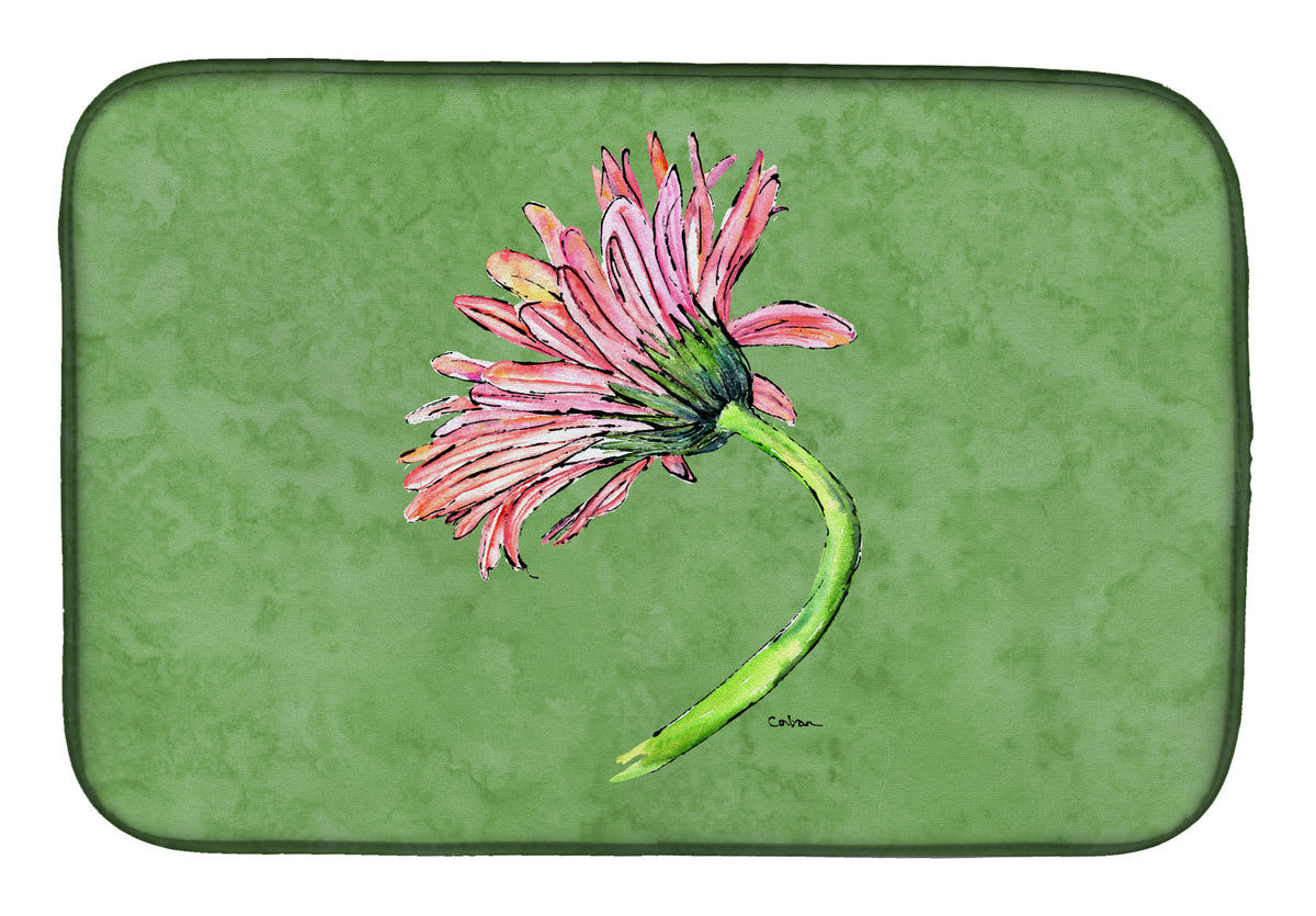 Gerber Daisy Pink Dish Drying Mat 8853DDM  the-store.com.