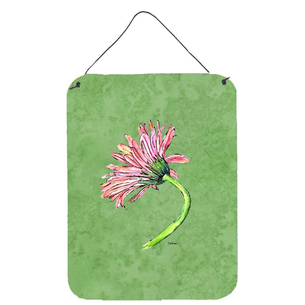 Gerber Daisy Pink Aluminium Metal Wall or Door Hanging Prints by Caroline's Treasures