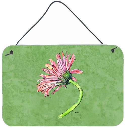 Gerber Daisy Pink Aluminium Metal Wall or Door Hanging Prints by Caroline's Treasures