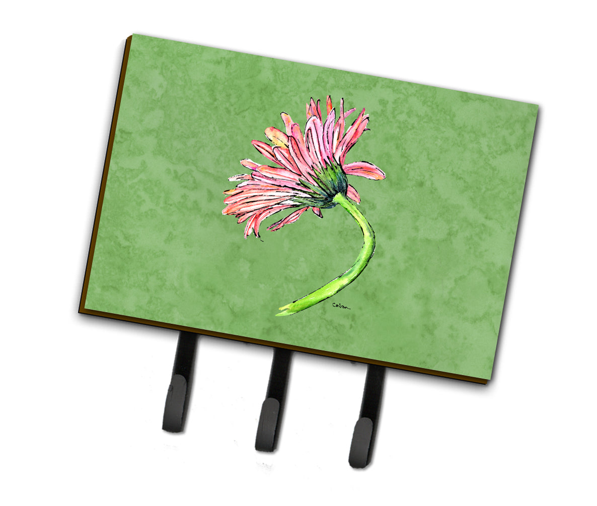 Gerber Daisy Pink Leash or Key Holder  the-store.com.