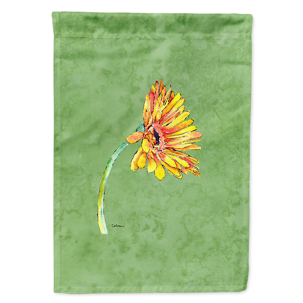 Gerber Daisy Orange Flag Canvas House Size  the-store.com.