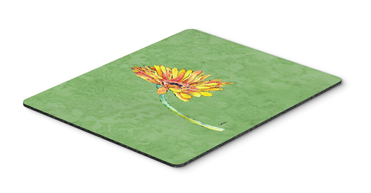 Gerber Daisy Orange Mouse Pad, Hot Pad or Trivet by Caroline&#39;s Treasures