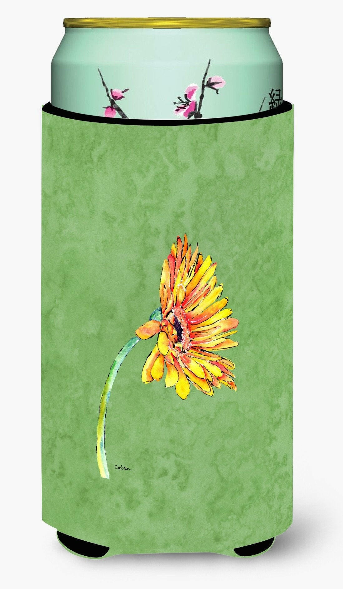 Gerber Daisy Orange  Tall Boy Beverage Insulator Beverage Insulator Hugger by Caroline&#39;s Treasures