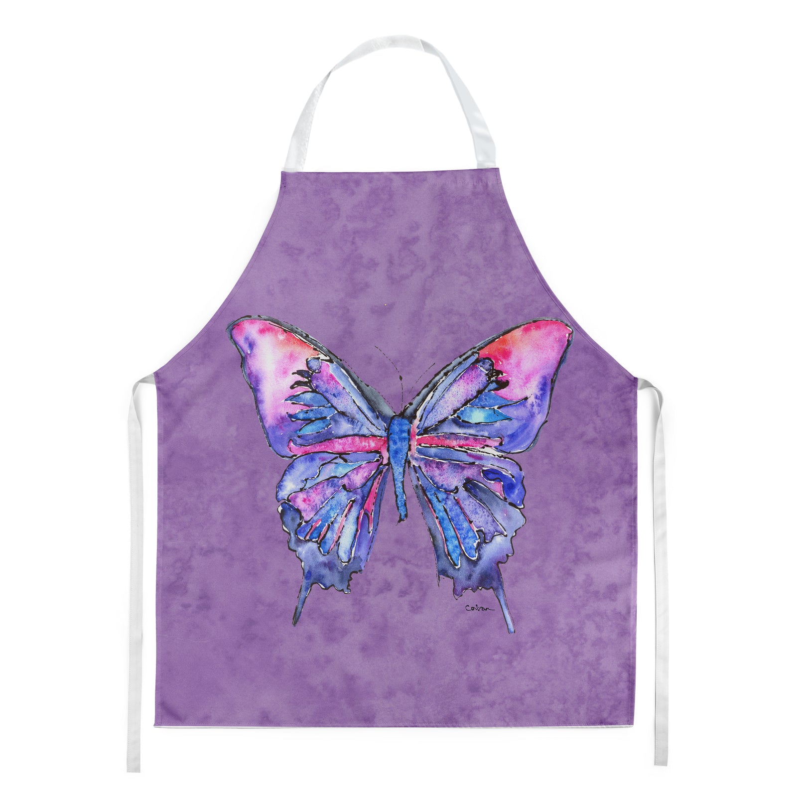 Butterfly on Purple Apron  the-store.com.