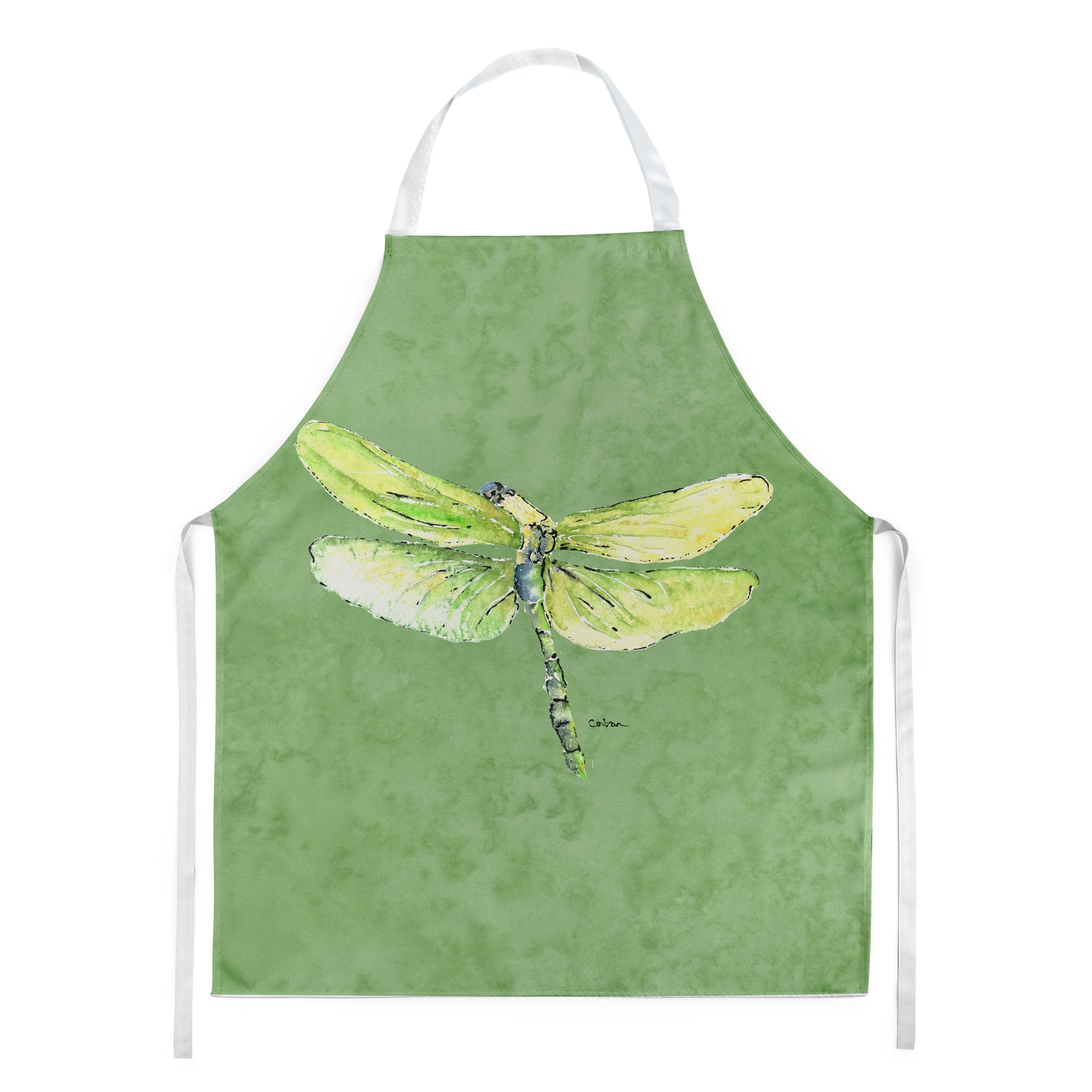 Dragonfly on Avacado Apron  the-store.com.