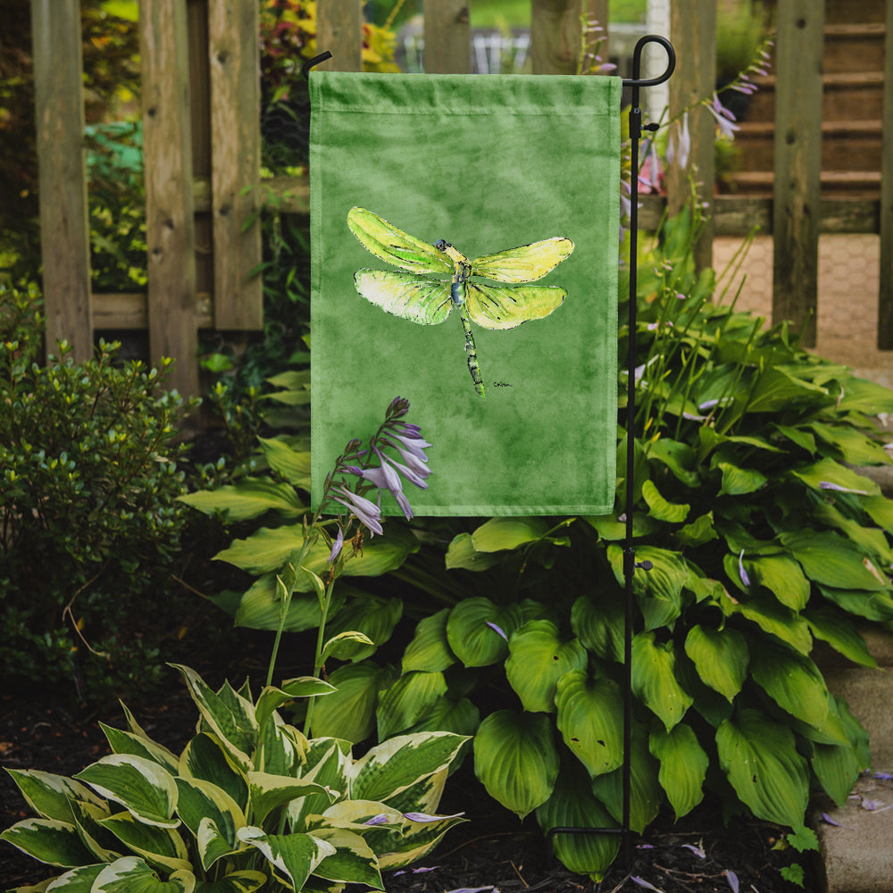 Dragonfly on Avacado Flag Garden Size.