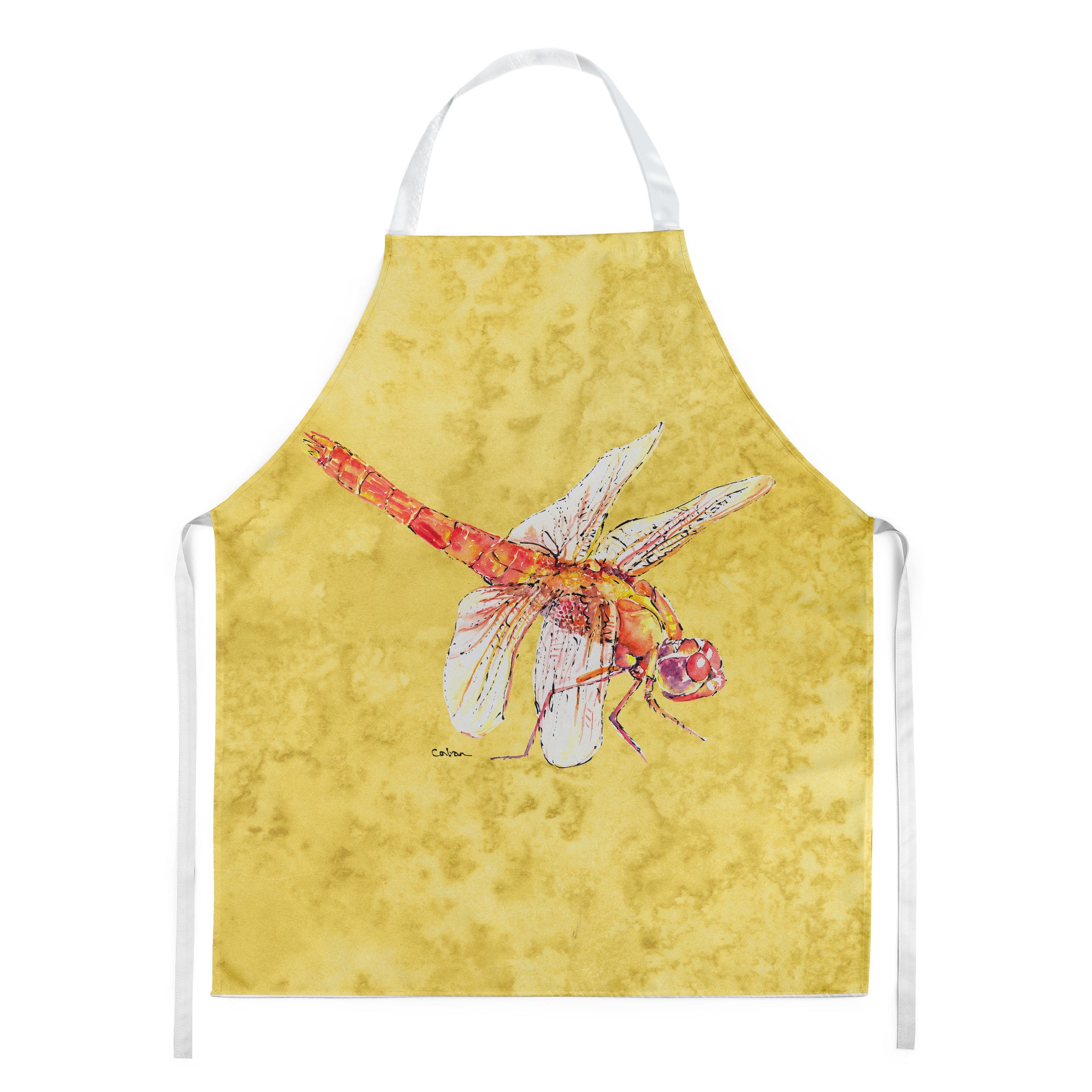 Dragonfly on Yellow Apron  the-store.com.