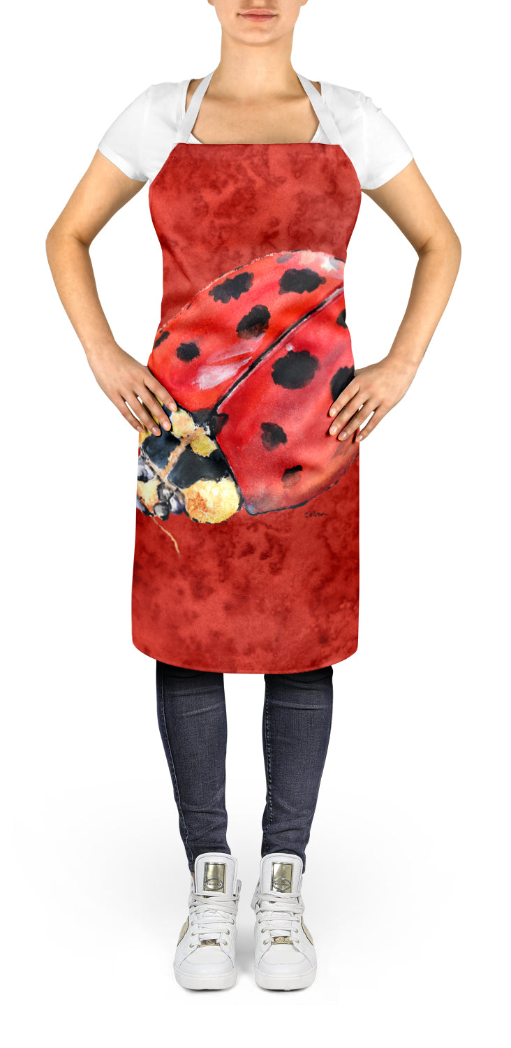 Lady Bug on Deep Red Apron  the-store.com.