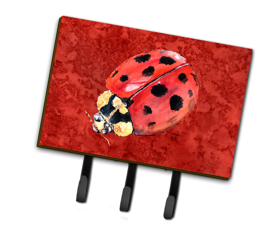 Lady Bug on Deep Red Leash or Key Holder  the-store.com.