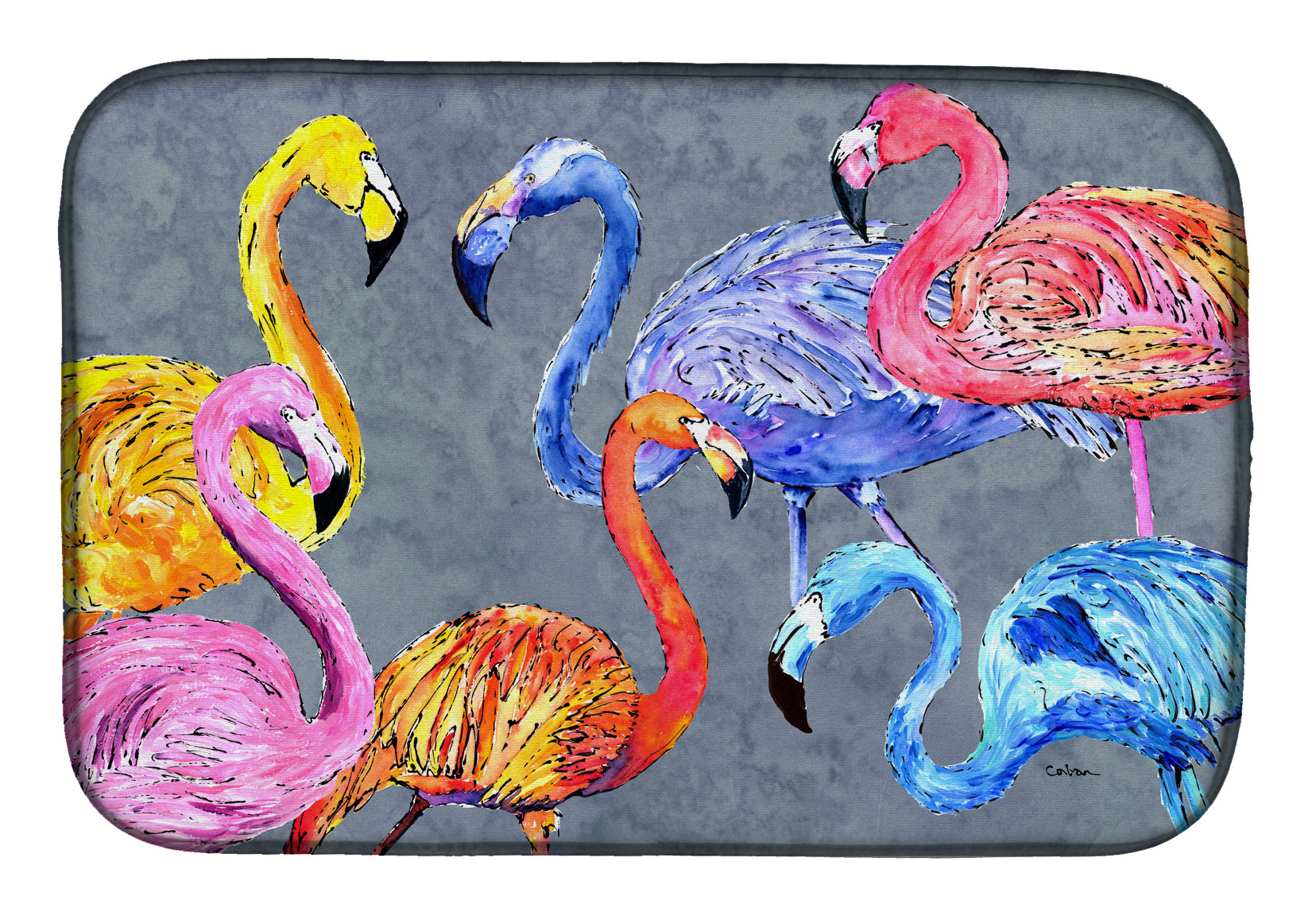 Flamingo Six Senses Dish Drying Mat 8871DDM  the-store.com.