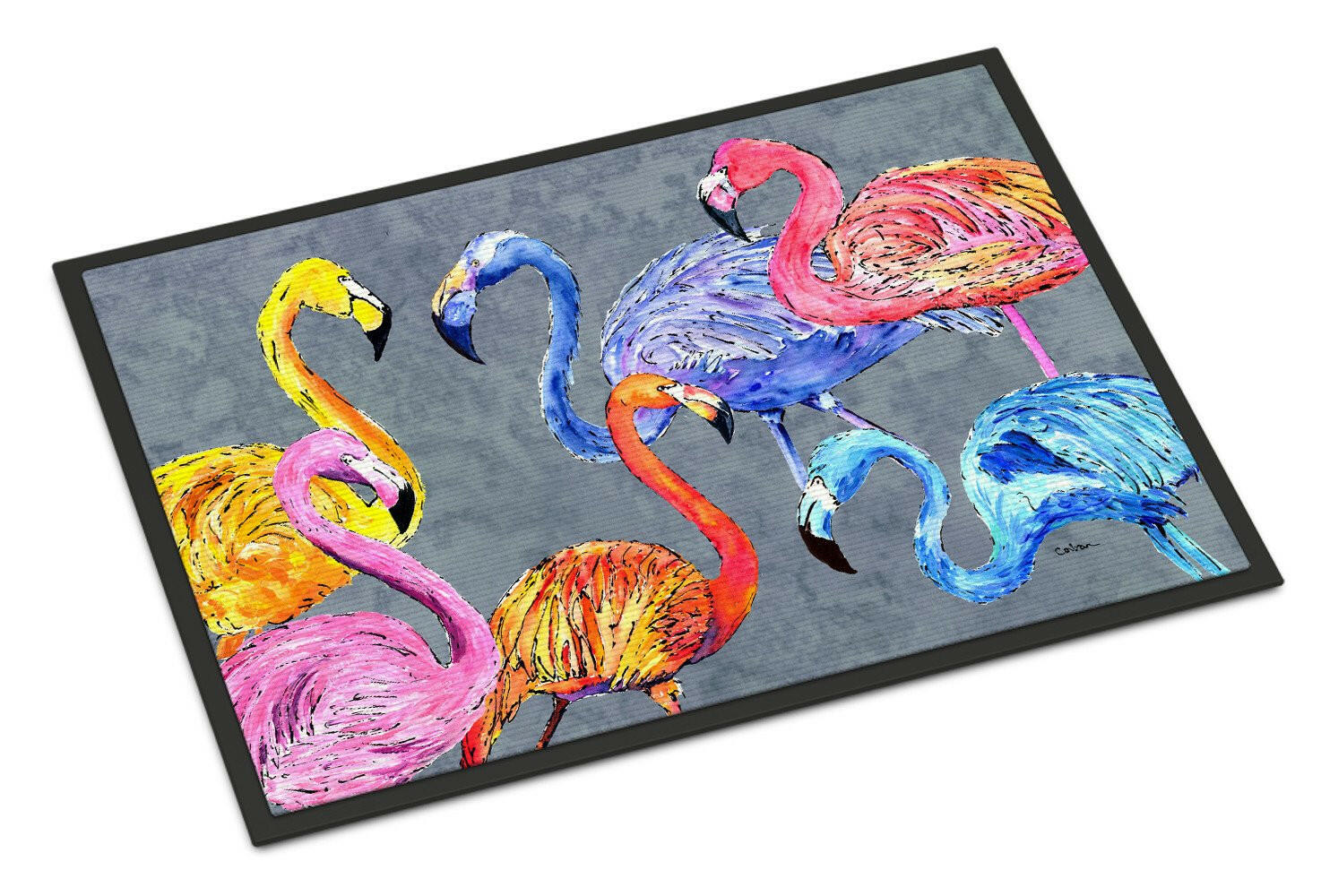 Flamingo Six Senses Indoor or Outdoor Mat 24x36 Doormat - the-store.com