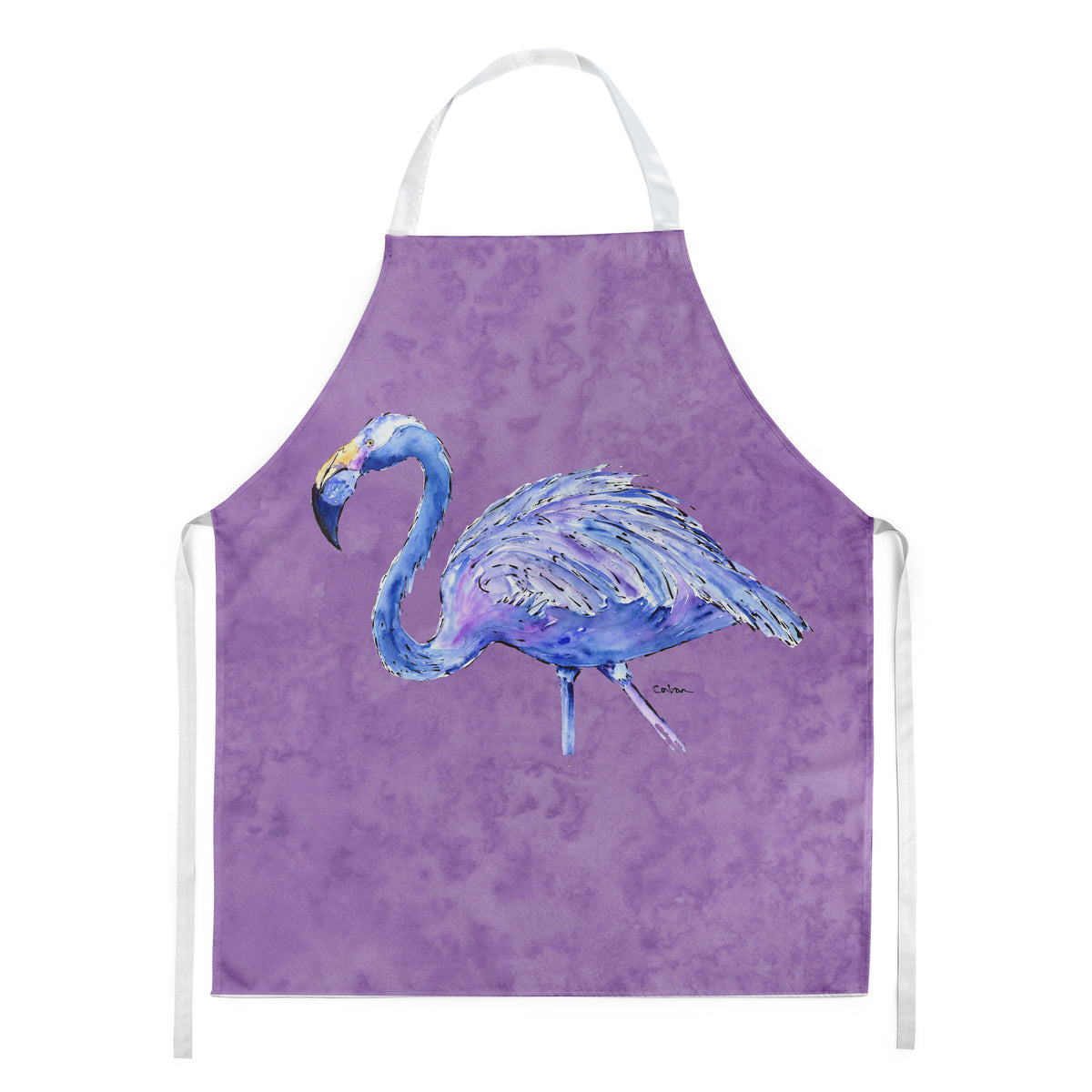 Flamingo on Purple Apron  the-store.com.