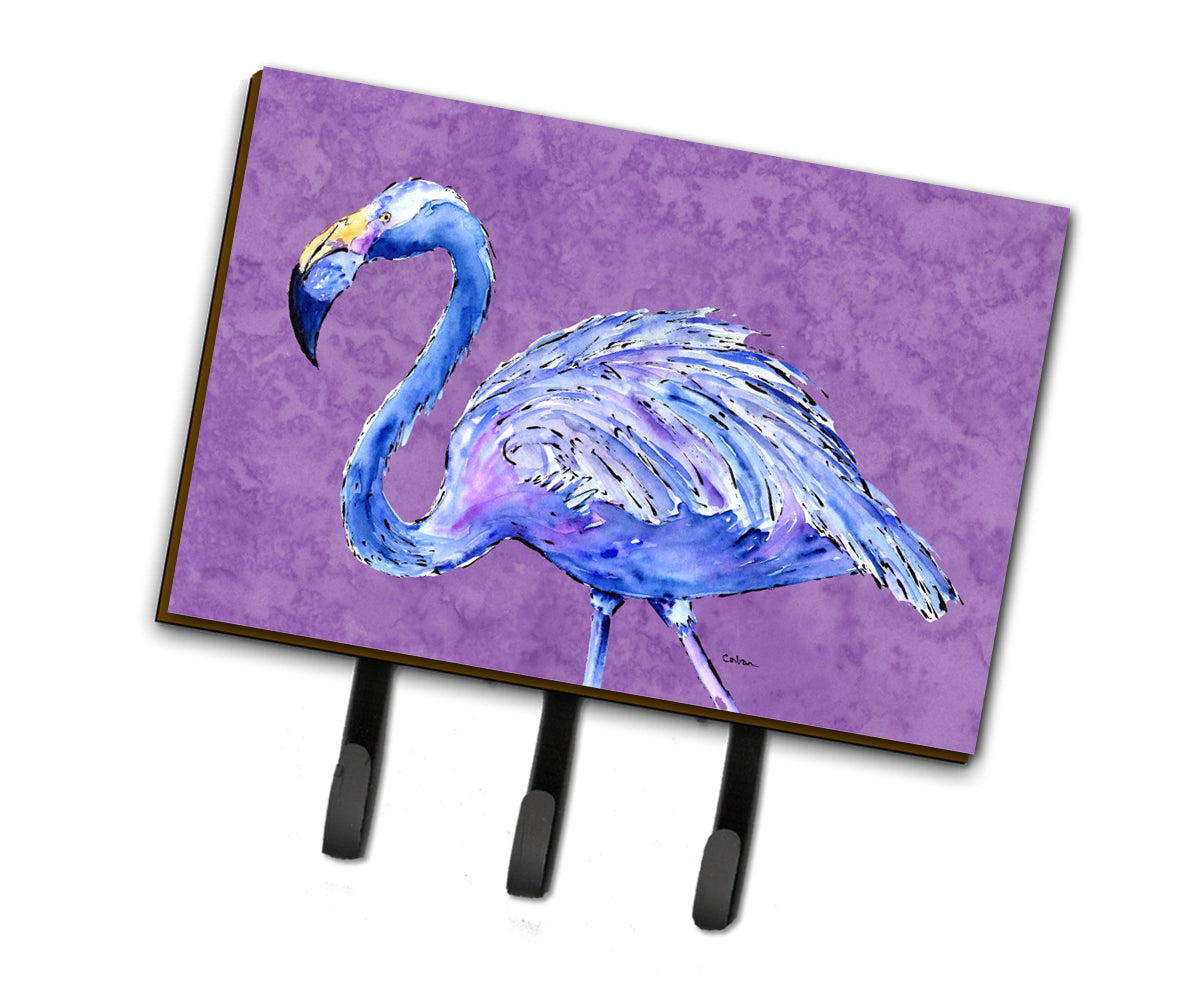 Flamingo on Purple Leash or Key Holder  the-store.com.