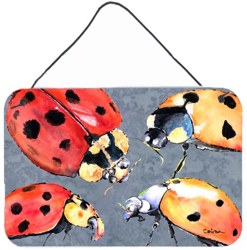 Lady Bug Multiple Aluminium Metal Wall or Door Hanging Prints by Caroline&#39;s Treasures