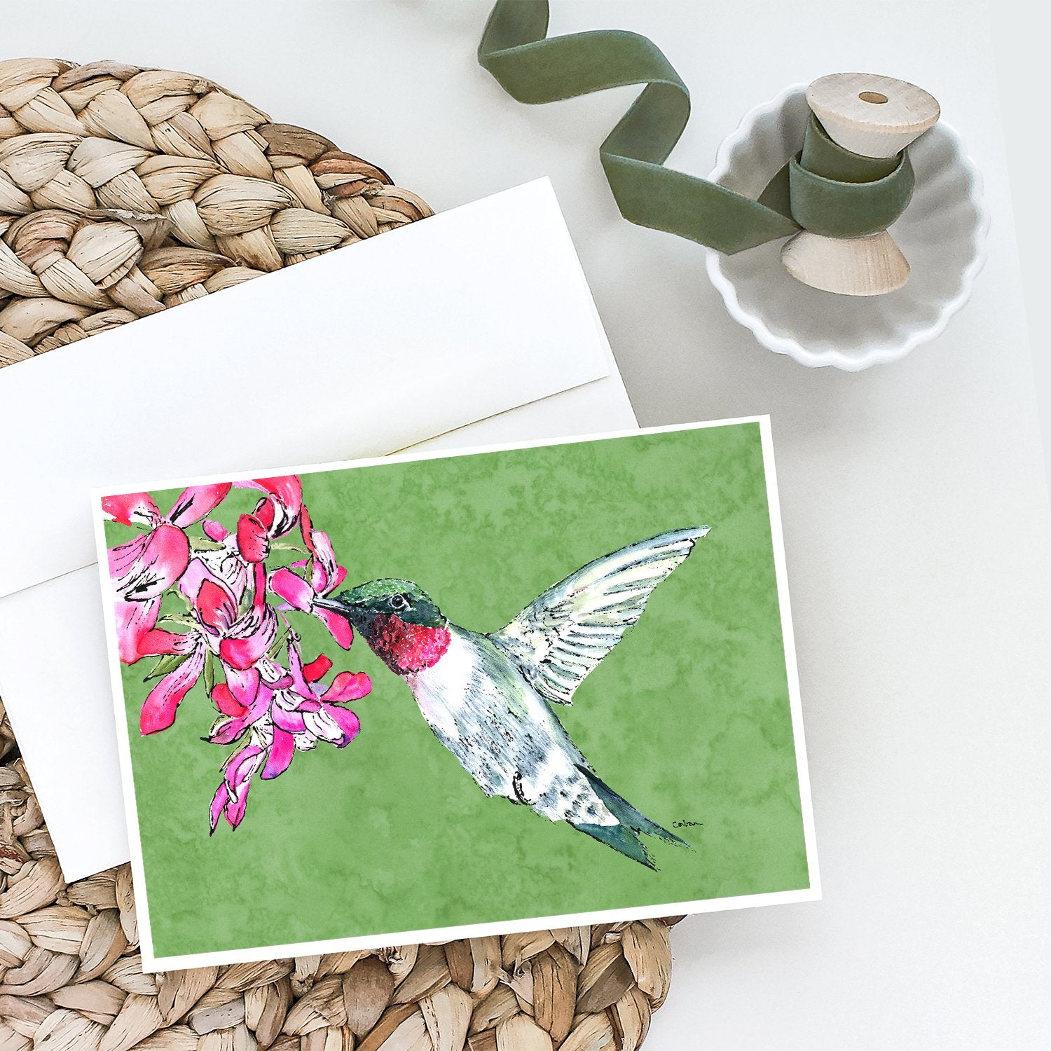 Buy this Hummingbird Greeting Cards and Envelopes Pack of 8