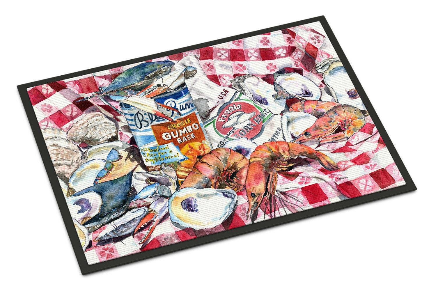 Blue Runner Gumbo Receipe Indoor or Outdoor Mat 24x36 - the-store.com