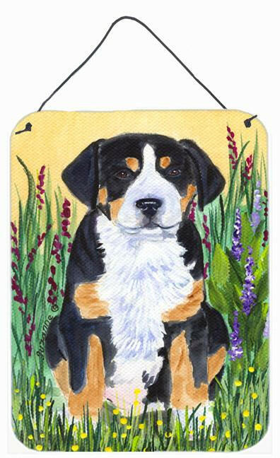 Greater Swiss Mountain Dog Aluminium Metal Wall or Door Hanging Prints by Caroline&#39;s Treasures