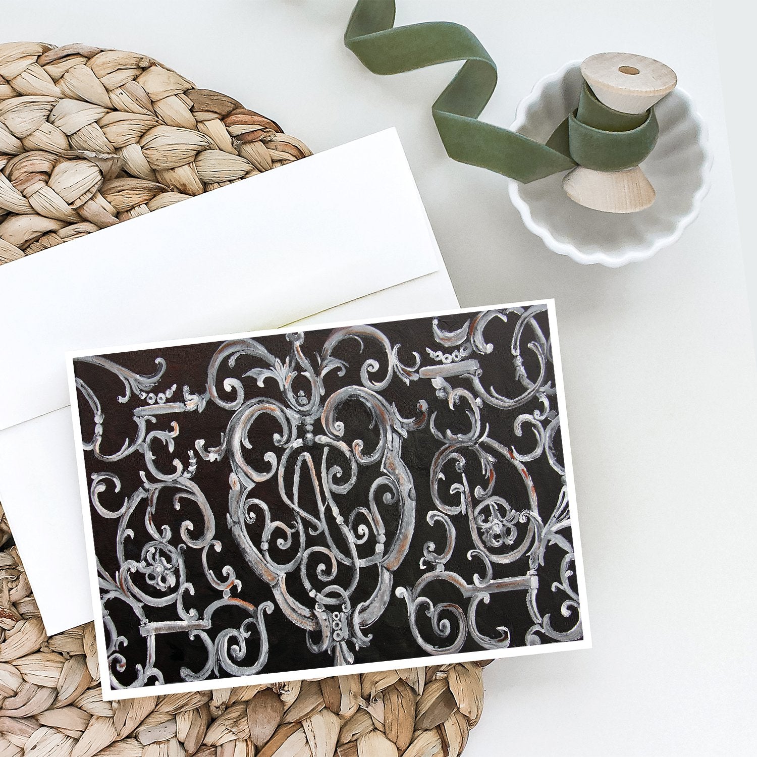 Buy this Ironwork Fence Greeting Cards and Envelopes Pack of 8