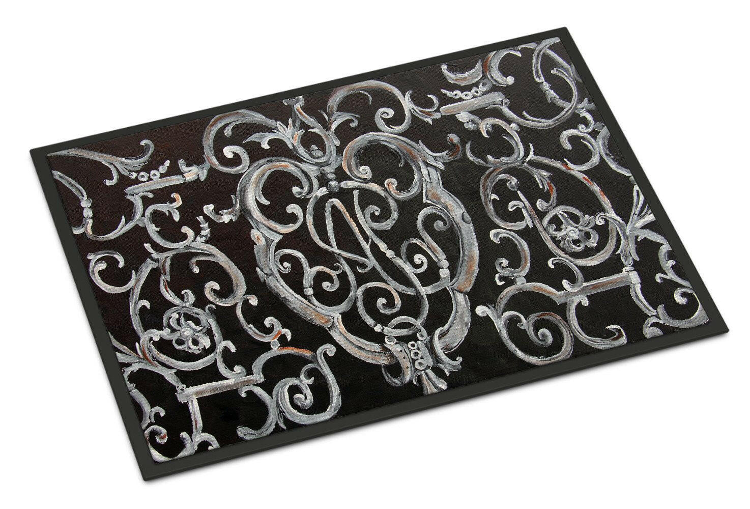 Ironwork Fence Indoor or Outdoor Mat 24x36 8927JMAT - the-store.com