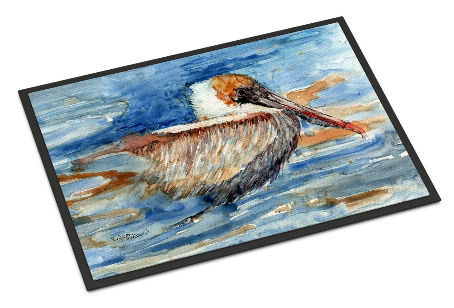 Pelican in the water Indoor or Outdoor Mat 24x36 8942JMAT by Caroline's Treasures