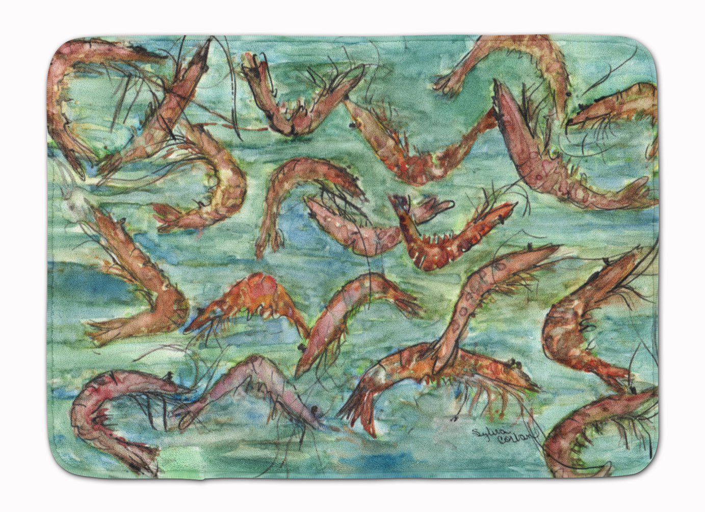 Catch of Shrimp Machine Washable Memory Foam Mat 8943RUG - the-store.com