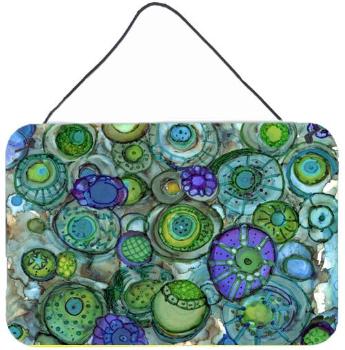 Abstract in Blues and Greens Wall or Door Hanging Prints by Caroline's Treasures