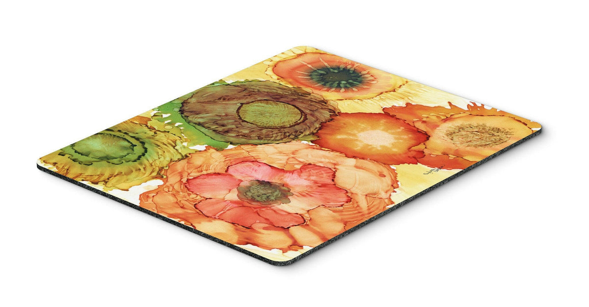 Abstract Flowers Blossoms Mouse Pad, Hot Pad or Trivet 8970MP by Caroline&#39;s Treasures