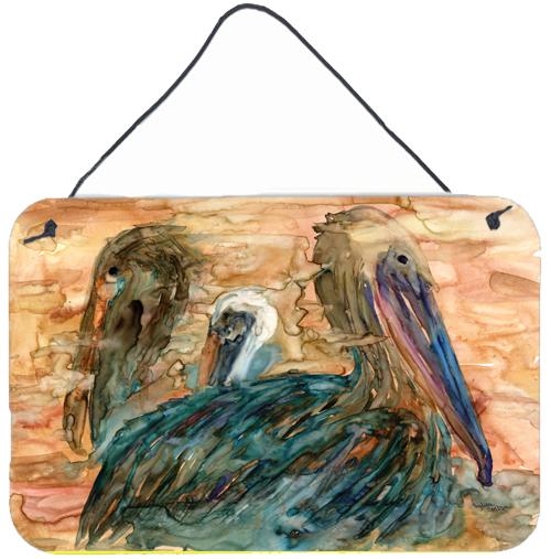 Abstract Pelicans Wall or Door Hanging Prints 8977DS812 by Caroline's Treasures