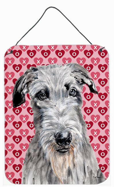 Scottish Deerhound Hearts and Love Wall or Door Hanging Prints SC9706DS1216 by Caroline's Treasures