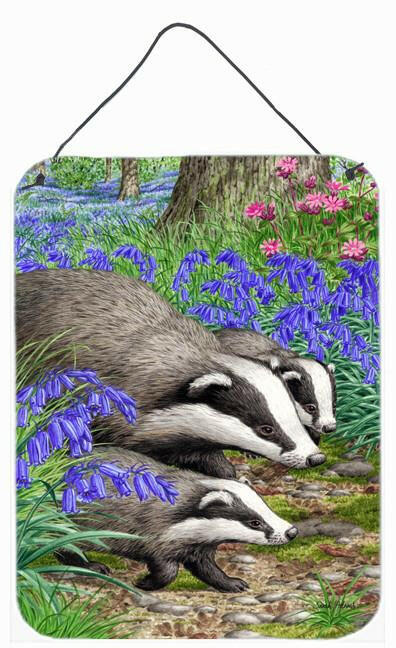 Badgers Wall or Door Hanging Prints ASA2021DS1216 by Caroline&#39;s Treasures