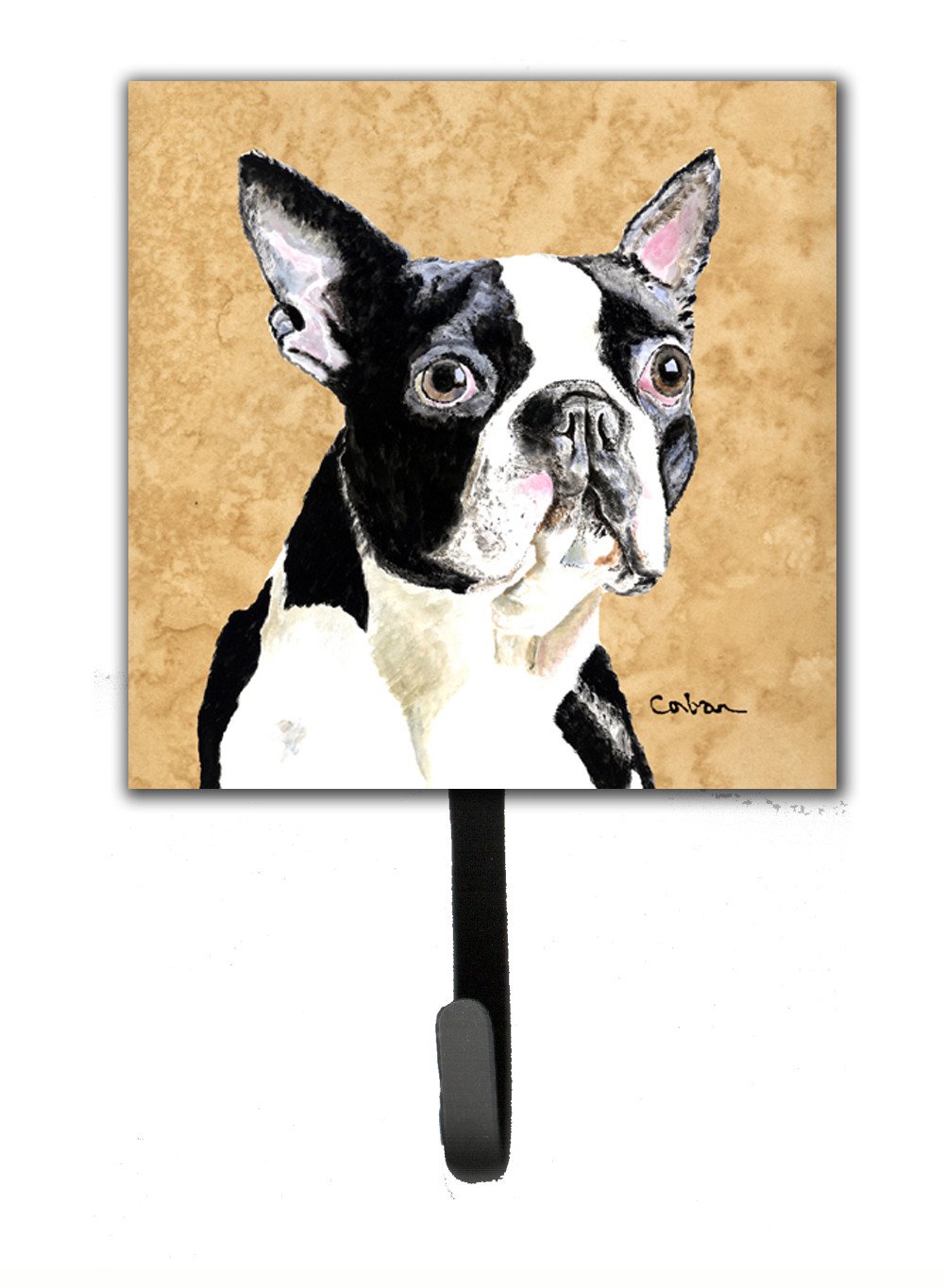 Boston Terrier Leash Holder or Key Hook by Caroline's Treasures