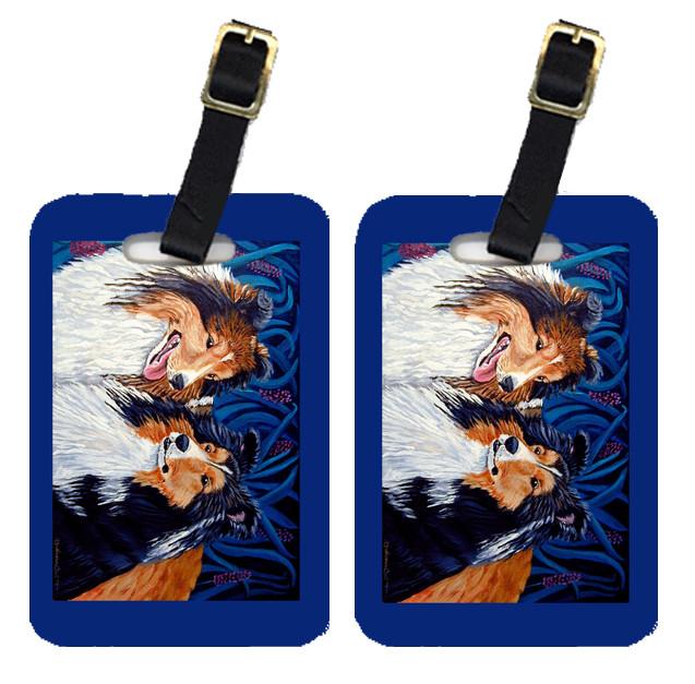 Pair of 2 Sheltie Luggage Tags by Caroline&#39;s Treasures