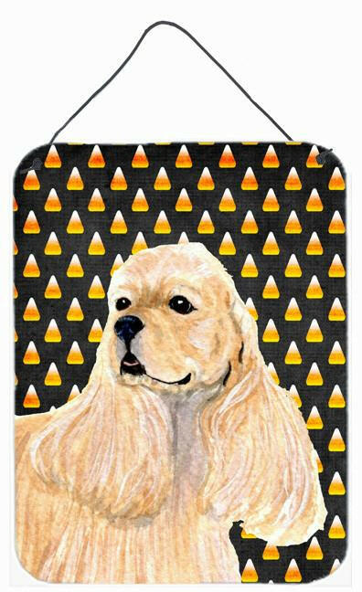 Cocker Spaniel Candy Corn Halloween Portrait Wall or Door Hanging Prints by Caroline's Treasures