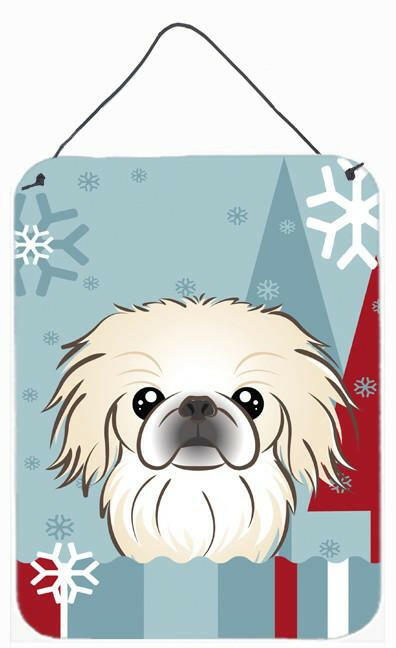 Winter Holiday Pekingese Wall or Door Hanging Prints BB1717DS1216 by Caroline&#39;s Treasures