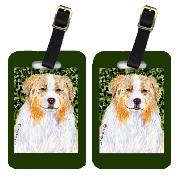 Pair of 2 Australian Shepherd Luggage Tags by Caroline&#39;s Treasures